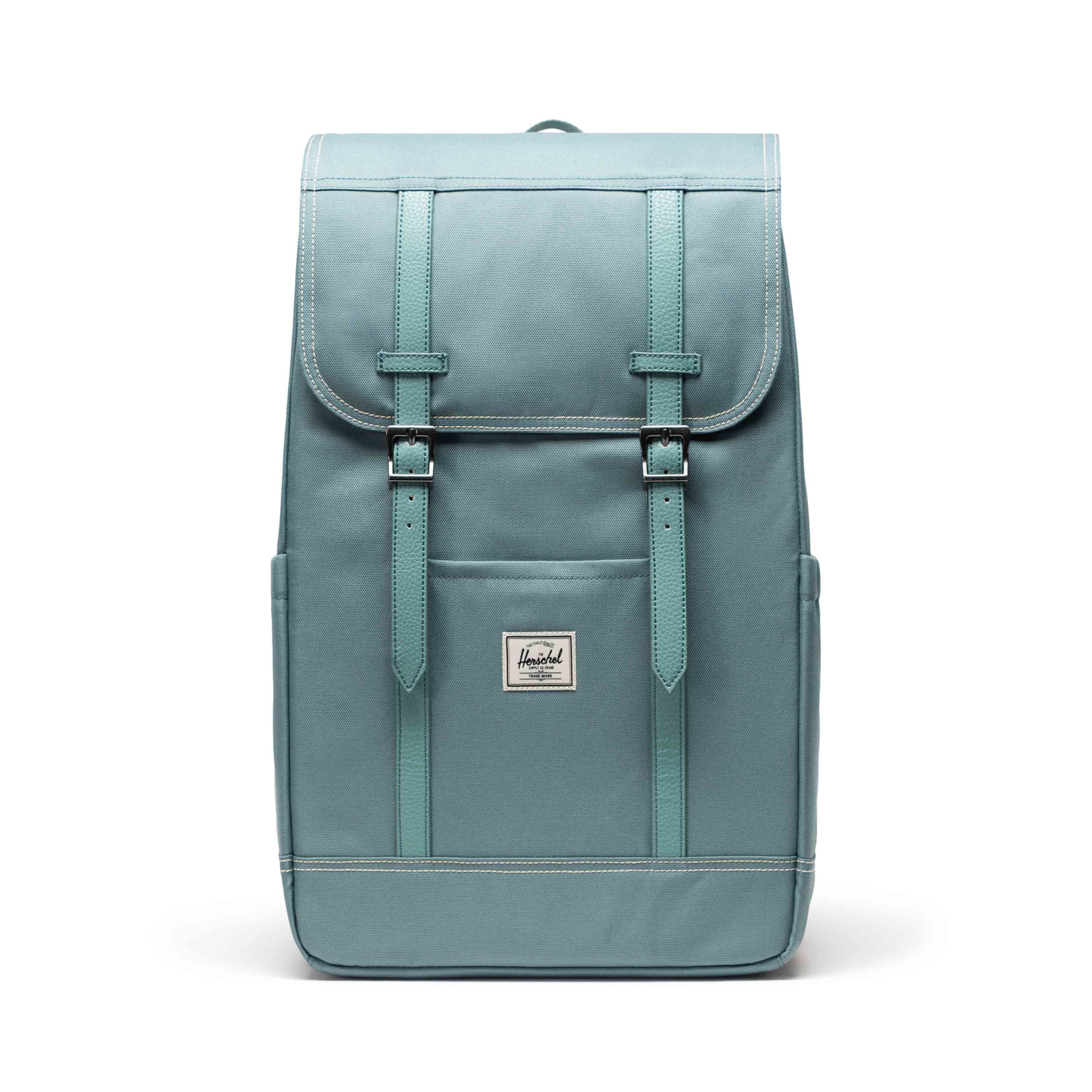 Pastel Adaçayı Herschel Retreat Su İtici Kumaş 16" Laptop Uyumlu Mıknatıslı Kapama Sırt Çantası, 23 L